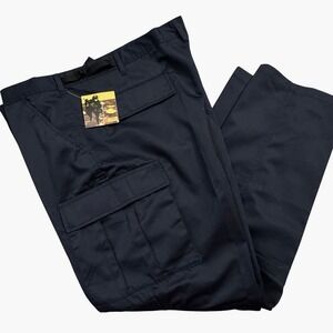 Urban Patrol BDU Pants Navy Blue Ripstop Cargo Tactical Men's‎ W44in. x L31in.